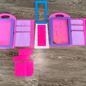 Two Melissa & Doug fashion design activity kits. One generic fashion design art